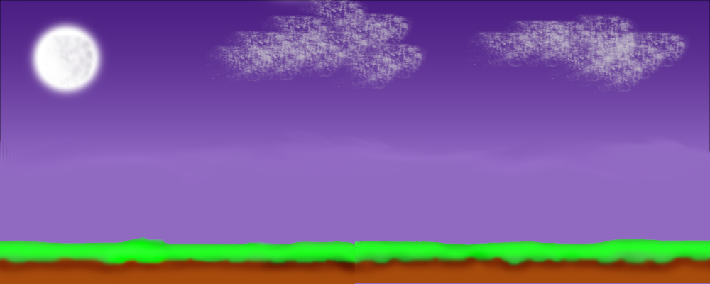 Game Over Background for Endless Runner Game