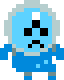 Blue Alien Falling
