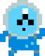 Blue Alien Jumping
