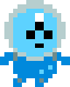 Blue Alien Walking 1