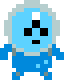 Blue Alien Walking 2