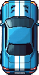 Blue Racing Car